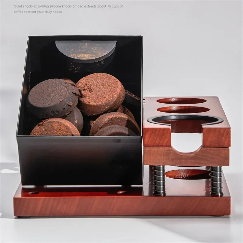 Spring Coffee Tamper Holder wi - đánh giá và giá Coffee Knock Box