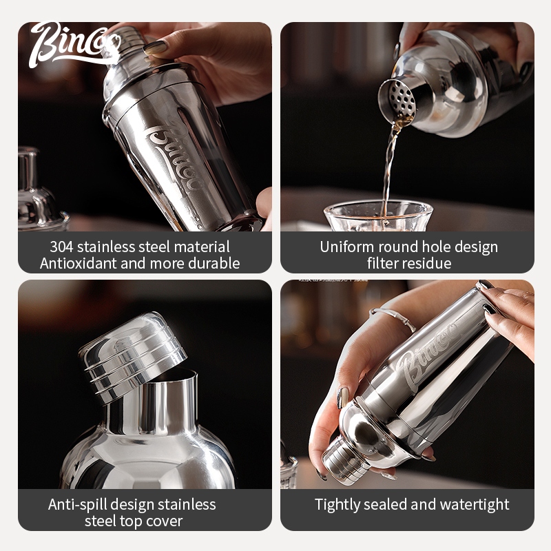 BINCOO Stainless Steel Shaker  - đánh giá và giá Coffee Equipment And Tools