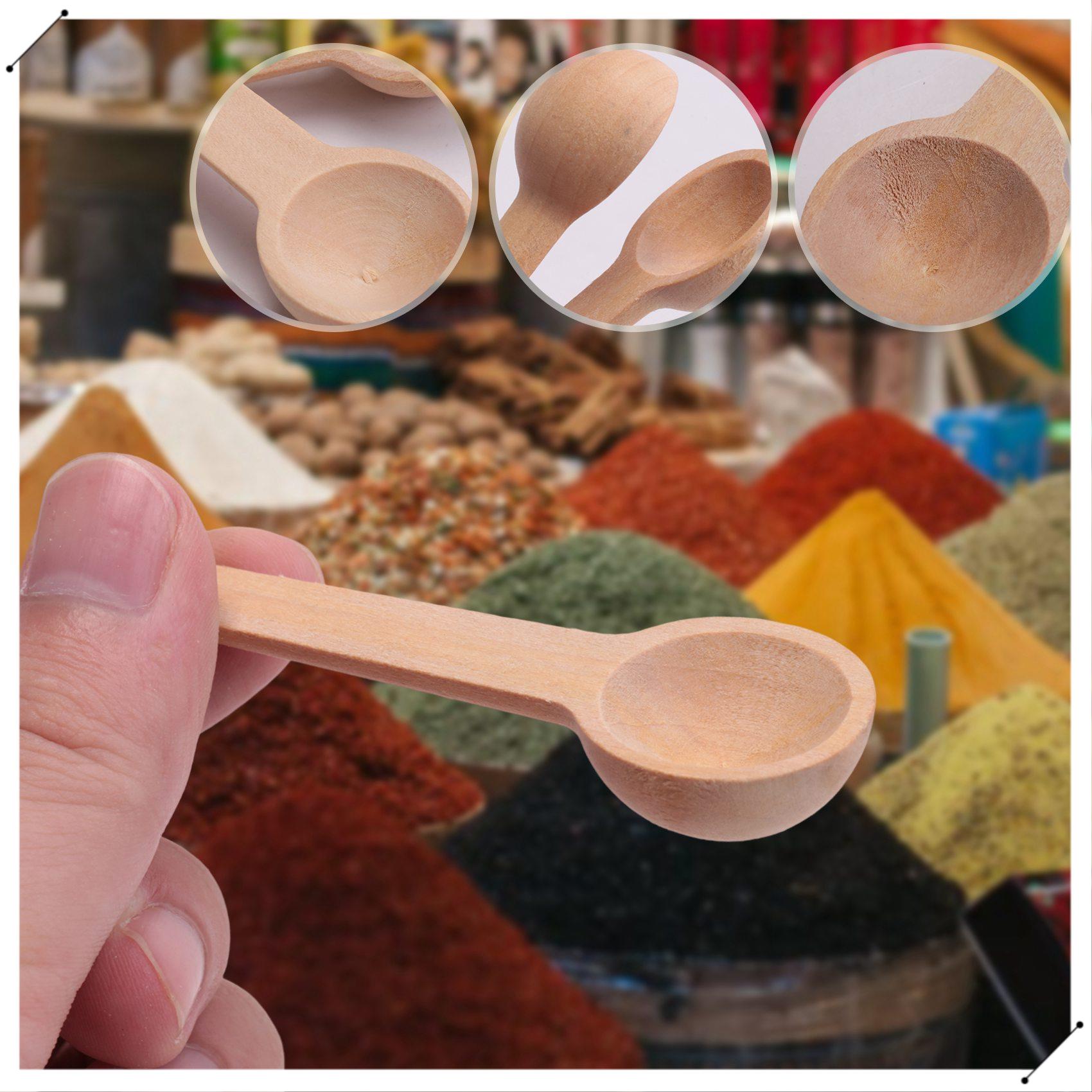 100 Pieces Mini Wooden Spoons  - đánh giá và giá Coffee Equipment And Tools