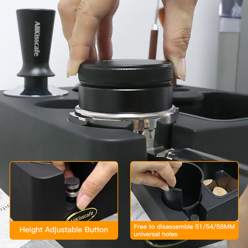 Espresso Tamping Station With  - đánh giá và giá Coffee Knock Box