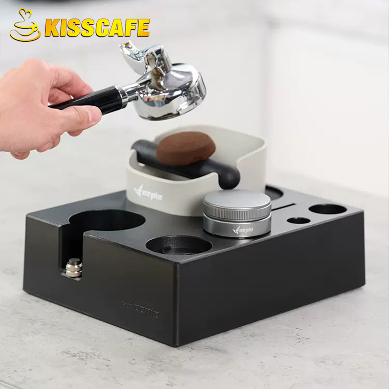 Coffee Tamper Station Mat Stan - đánh giá và giá Coffee Knock Box
