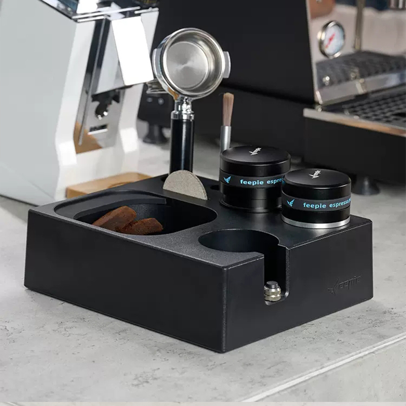 Coffee Tamper Station Mat Stan - đánh giá và giá Coffee Knock Box