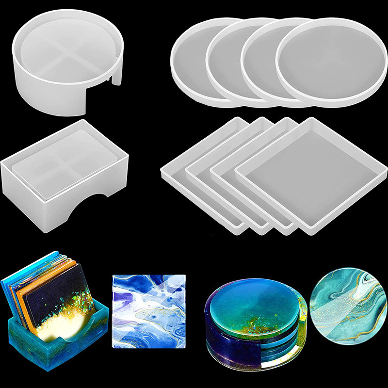 Round Square Coaster Silicone  - đánh giá và giá Coffee Equipment And Tools